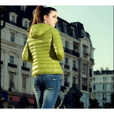 Stand Collar Hooded Winter Jacket