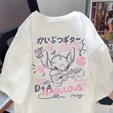 Harajuku Stitch Graphic T-Shirt