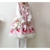 Strawberry Bunny Lolita JSK Dress – Harajuku Cosplay Style