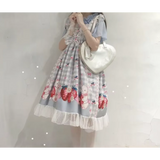 Strawberry Bunny Lolita JSK Dress – Harajuku Cosplay Style