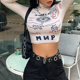 Casual Stretch Slim Crop Tops