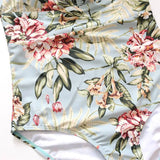 Striped Ruffled Swimsuit