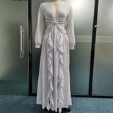 Stylish Wrap Dress With Tie Waist