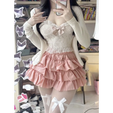 Ruffle Mini Skirt – Kawaii Sweet Lolita Y2K Aesthetic