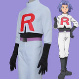 Team Rocket Jessie & James Cosplay Set – Anime Full Outfit for Men & Women