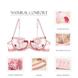 Sexy Transparent Flower Lingerie Set