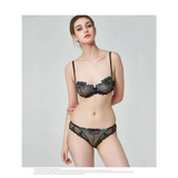 Sexy Transparent Flower Lingerie Set