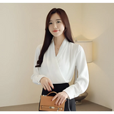 V-Neck Chiffon Blouse