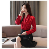 V-Neck Chiffon Blouse