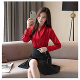 V-Neck Chiffon Blouse