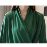 V-Neck Chiffon Blouse