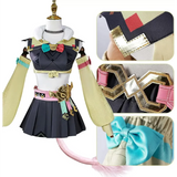 Varesa Genshin Cosplay Costume Set – Kawaii Skirt Wig Tail Outfit