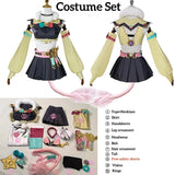 Varesa Genshin Cosplay Costume Set – Kawaii Skirt Wig Tail Outfit