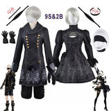 NieR: Automata 9S & 2B Cosplay Costume with Wig and Accessories