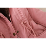 Women's Winter Cotton Jacket - Hooded Slim Fit Warm Parka