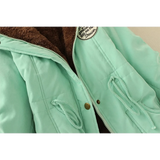 Women's Winter Cotton Jacket - Hooded Slim Fit Warm Parka