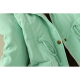 Women's Winter Cotton Jacket - Hooded Slim Fit Warm Parka
