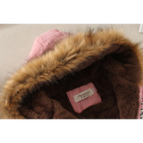 Women's Winter Cotton Jacket - Hooded Slim Fit Warm Parka