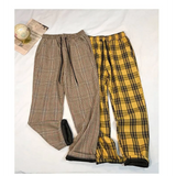 Women Streetwear Plaid Pants