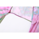 Tie-Dye Fairy Set – Butterfly Crop Top & Wrap Mini Skirt