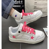 Y2K Pink Flat Fashion Sneakers for Women