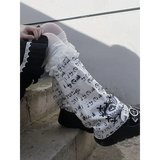 Harajuku Punk Print Leg Warmers – Y2K Gothic Cosplay Sleeves