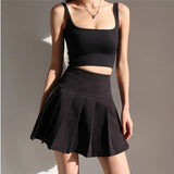 Y2K High Waist Pleated Skirt – Summer Mini Skirt for Women