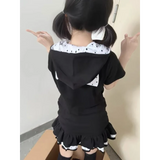 Y2K Kawaii Cat T-Shirt – Sweet Harajuku Patchwork Soft Girl Top