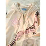 Y2K Vintage Zip-Up Hoodie