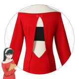 Yor Forger 'Thorn Princess' Cosplay - Sexy Red Sweater Dress