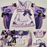 Genshin Yumemizuki Cosplay Kimono – Kawaii Fantasy Dress Set
