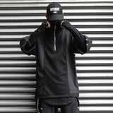 Techwear Zip Turtleneck Sweatshirt