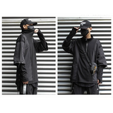 Techwear Zip Turtleneck Sweatshirt