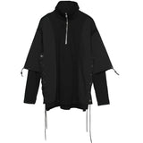 Techwear Zip Turtleneck Sweatshirt