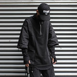 Techwear Zip Turtleneck Sweatshirt